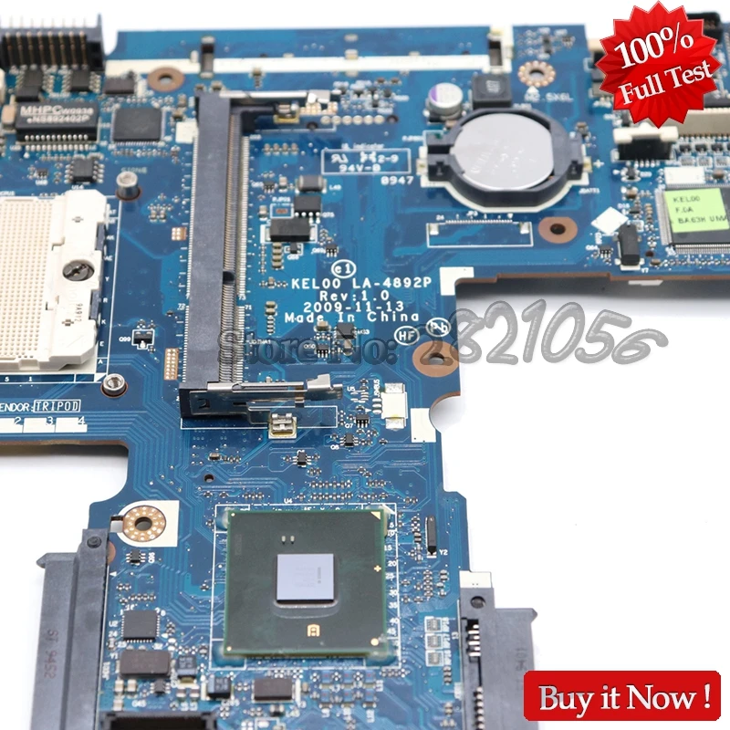 NOKOTION KEL00 LA-4892P 593842-001 для HP Probook 6540B 6440B материнская плата ноутбука HM57 DDR3 бесплатный