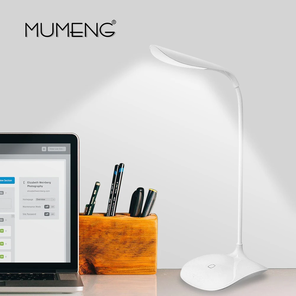 Светящийся &quotmumeng&quot настольная лампа Гибкий Кронштейн Свет книги затемнения для
