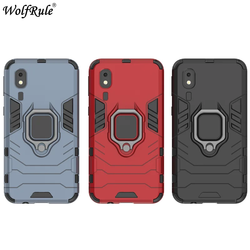 For Samsung Galaxy A2 Core Phone Case TPU Hard PC For Samsung A2 Core Case Ring Holder Stand Magnetic Armor Case SM-A260F 5.0