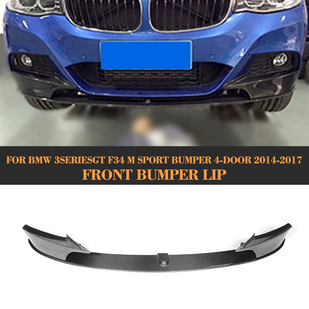 Передний бампер из углеродного волокна спойлер с разветвителями для BMW 3 серии GT