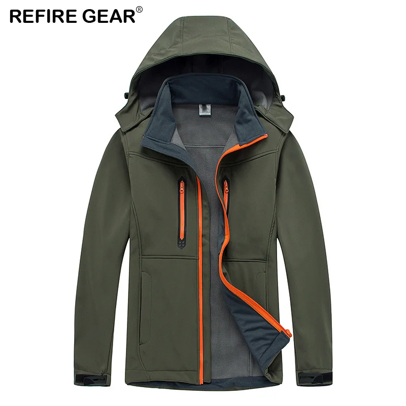 Мужская Флисовая Куртка Refire Gear мягкие спортивные ветровки для активного отдыха