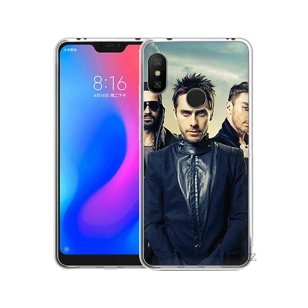 Мягкий чехол из ТПУ для xiaomi Redmi Note 4 4X5 6 5A Pro Prime 30 Second To Mars 30STM | Мобильные телефоны и