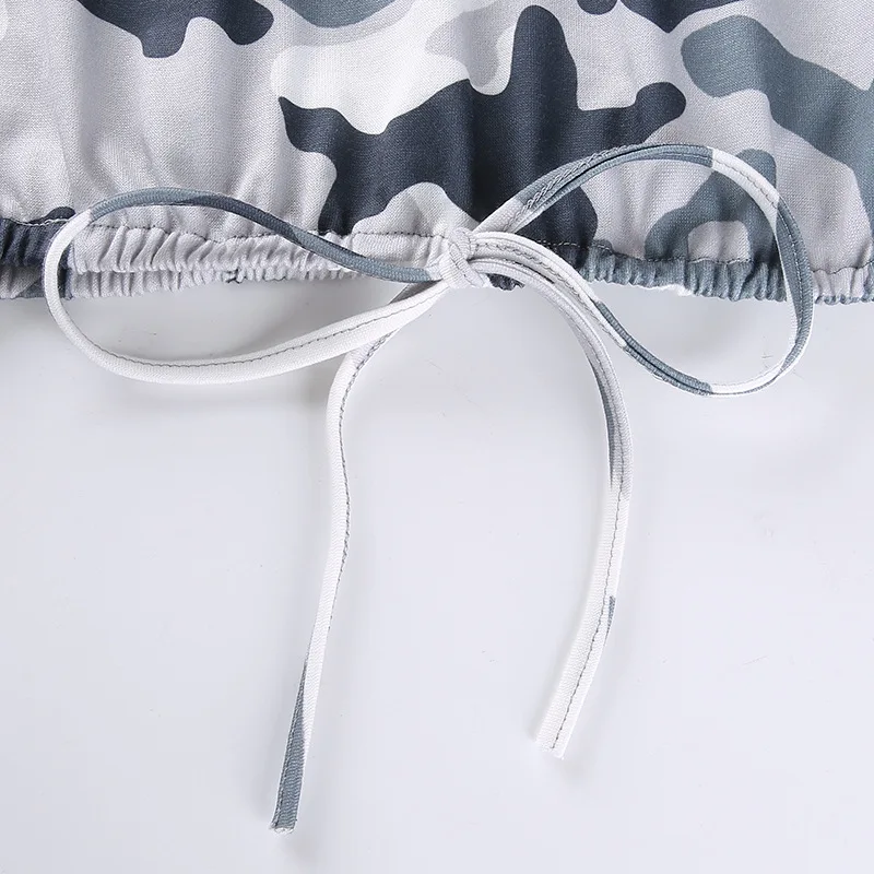 Высокая уличная камуфляжная с открытыми плечами хлопковая Bts осенняя одежда