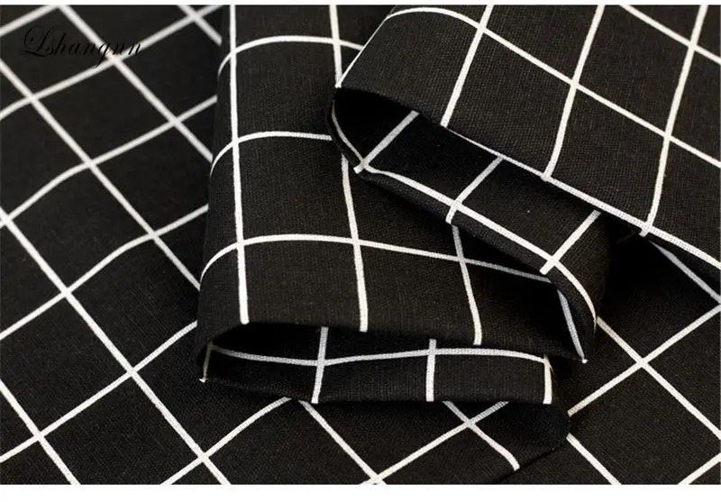 Тканевая шторка из хлопка и льна с 6 квадратными треугольниками 50x150 см|linen cloth|designer