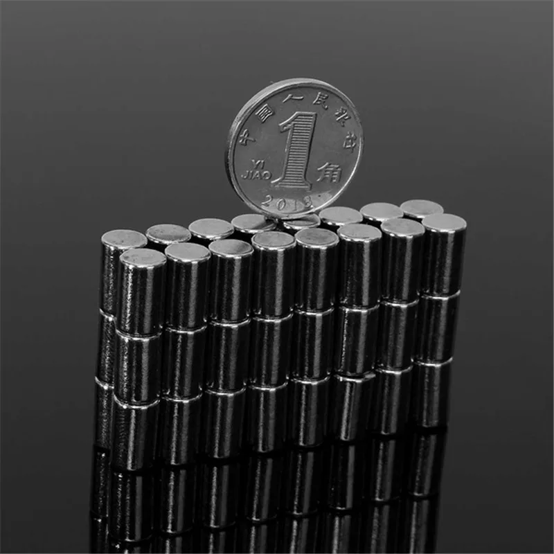 50 шт./компл. N52 Сильный Круглый Дисковые магниты цилиндров редкоземельные (Размер: