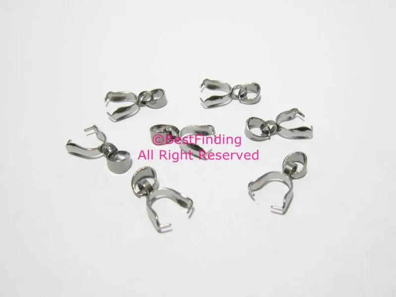 Подвеска из нержавеющей стали 304 15x3 мм|stainless steel pinch bail|pinch bailpendant holder |