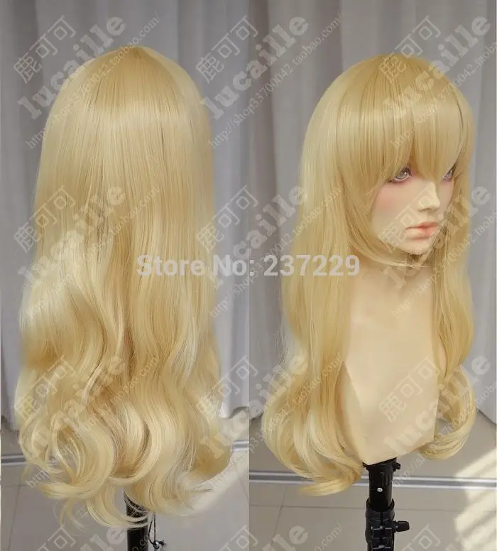 Оптовая цена p & P ****** COS парик Новый vogue девушки длинные Светло Русый Косплей