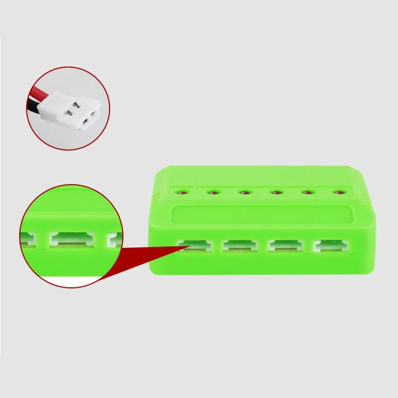 Зарядное устройство для батарей Hubsan Wltoys 1 шт. 3 7 В 150 мАч 200 350 450 600 25c 6 портов USB LiPo