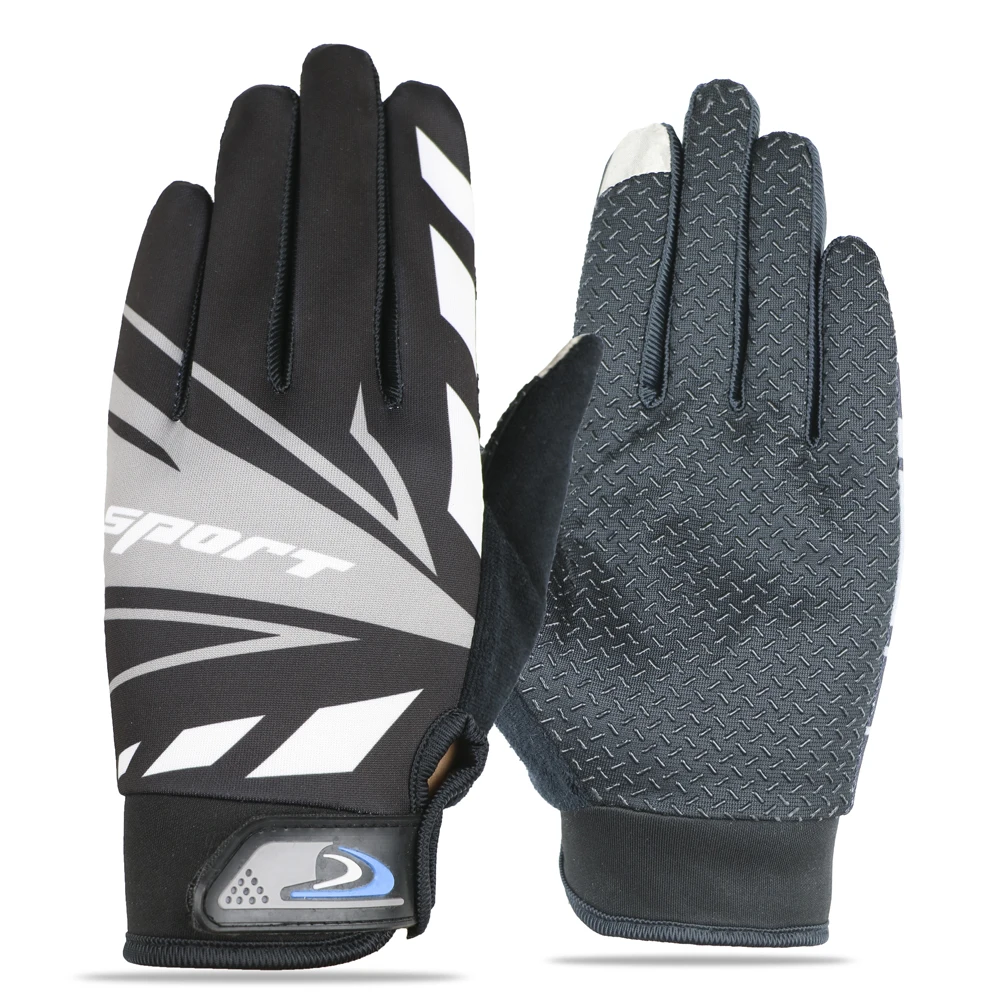 Full Finger Men Women Cycling Gloves Touch Screen Bicycle Sport Shockproof Outdoor Black Summer Luvas bisiklet Mittens | Аксессуары для