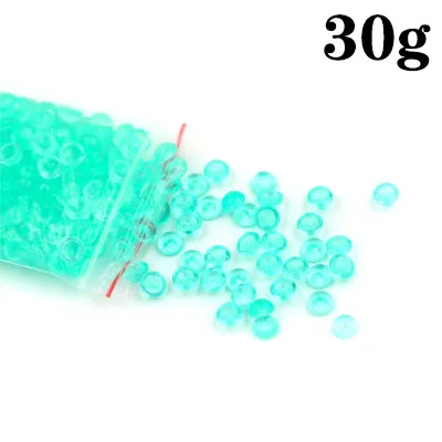30g Green Красочные шарики из бисера, наполнитель для слизи, игрушки, вечерние украшения для аквариума для детей, сделай сам, клейкие аксессуары, принадлежности - Цвет: 30g Green