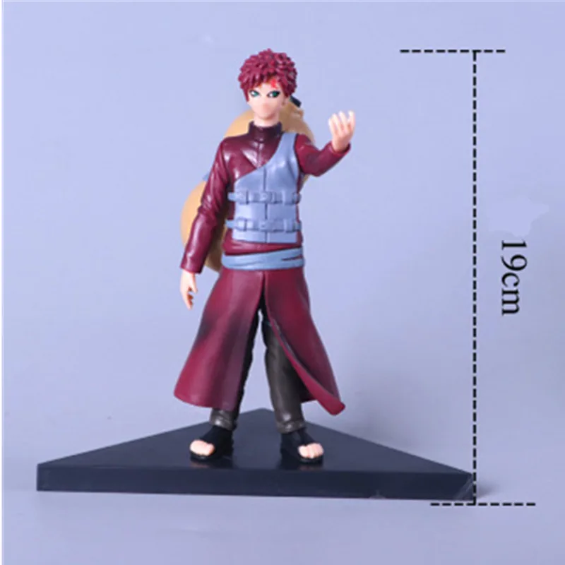 Японское аниме фигурки Наруто игрушки Kazekage Gaara фигурка 19 см ПВХ Модель игрушка