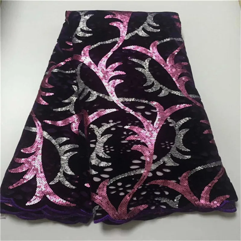 African Sequin Lace Fabric Velvet For Sewing Dress Wedding Clothes 2018 French Net | Дом и сад