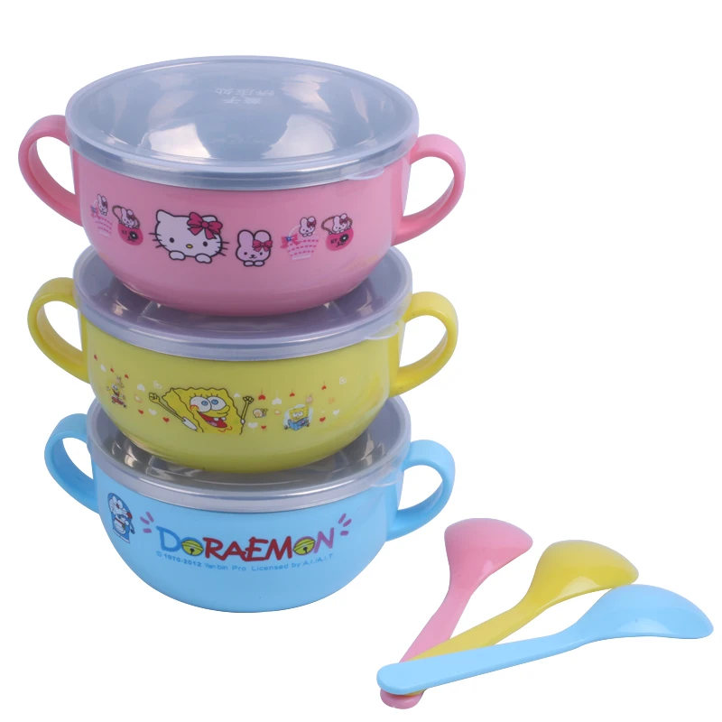 Food Dishes Bowl Baby Feeding Tableware baby bowls kids dinnerware set
