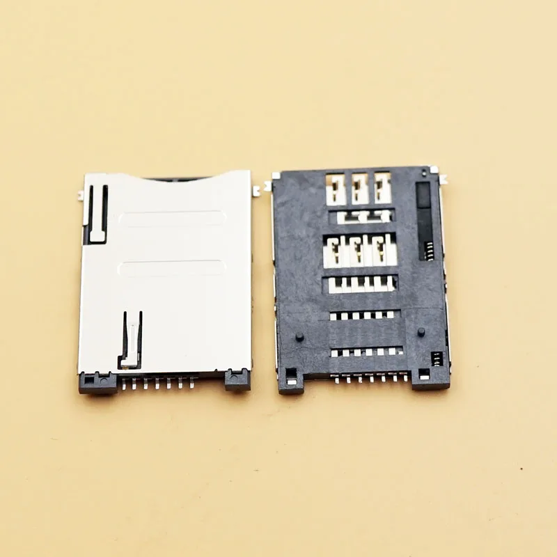 100 шт 6 + 1P sim карта само нажимной соединитель слот 7P карты для настольного ПК|slot