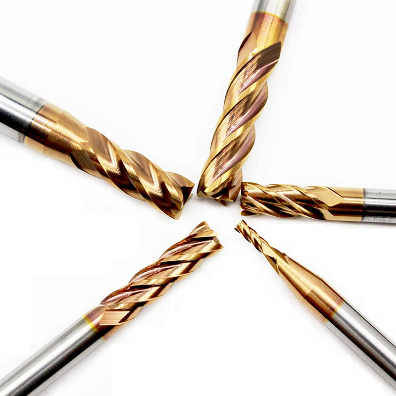 値段 4 フルート HRC60 12 ミリメートル 14 ミリメートル 16 ミリメートル 18 ミリメートル 20 ミリメートルタングステン超硬フラット正方形フラットエンドミル加工カッタースパイラルビット CNC