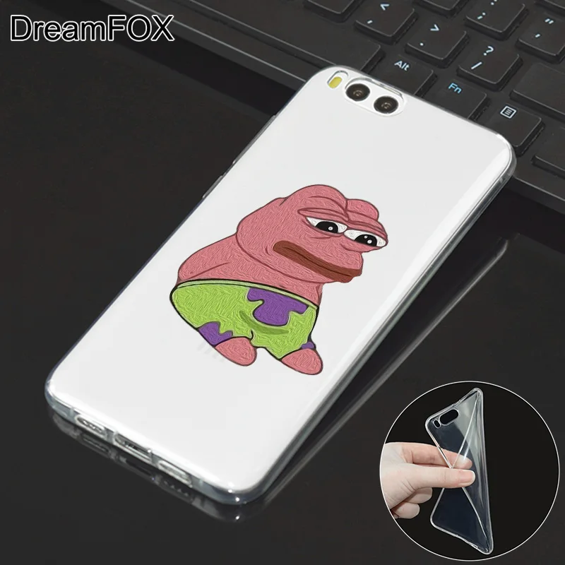 DREAMFOX M276 Pepe мемы грустная Лягушка Мягкий ТПУ силиконовый чехол для Xiaomi Mi Note 2 3 4 5 6 8