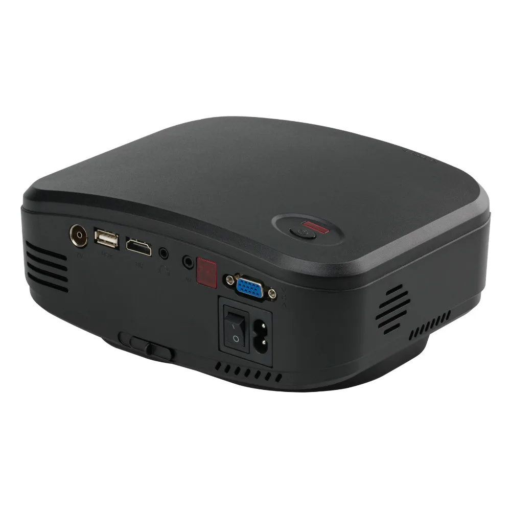 Новый Cheerlux C6 мини-проектор для Видеоигры Домашних Развлечений с HDMI USB VGA вход