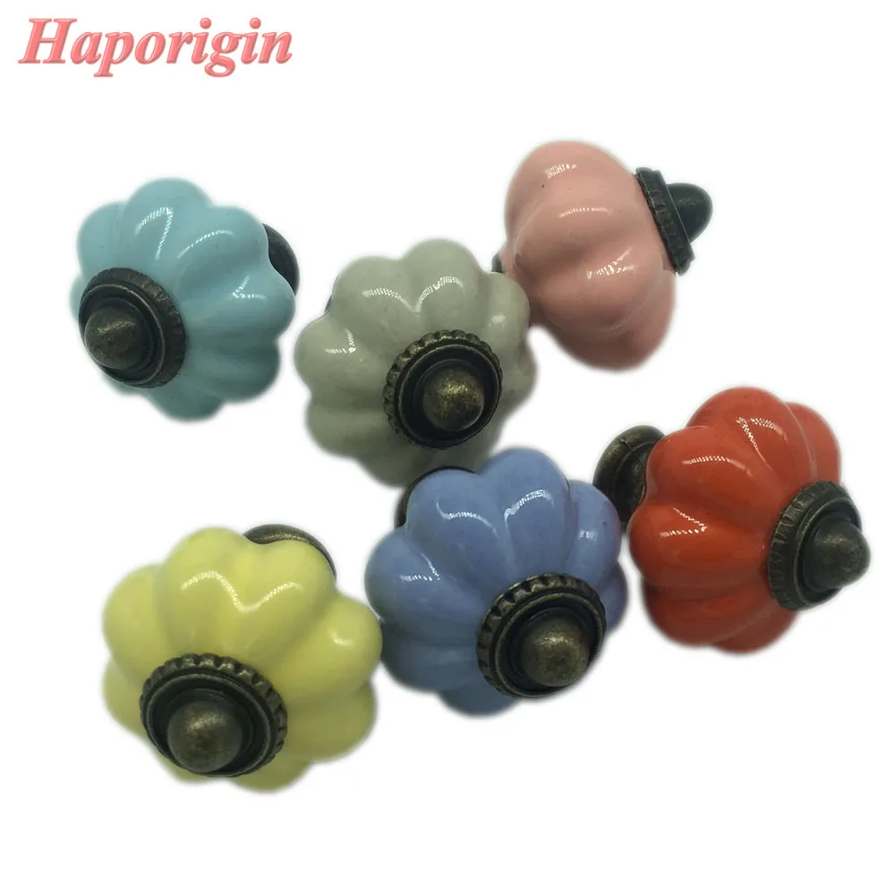 2 шт. ручки для шкафа в виде тыквы|dresser pulls|knob wardrobeceramic cabinet handle |