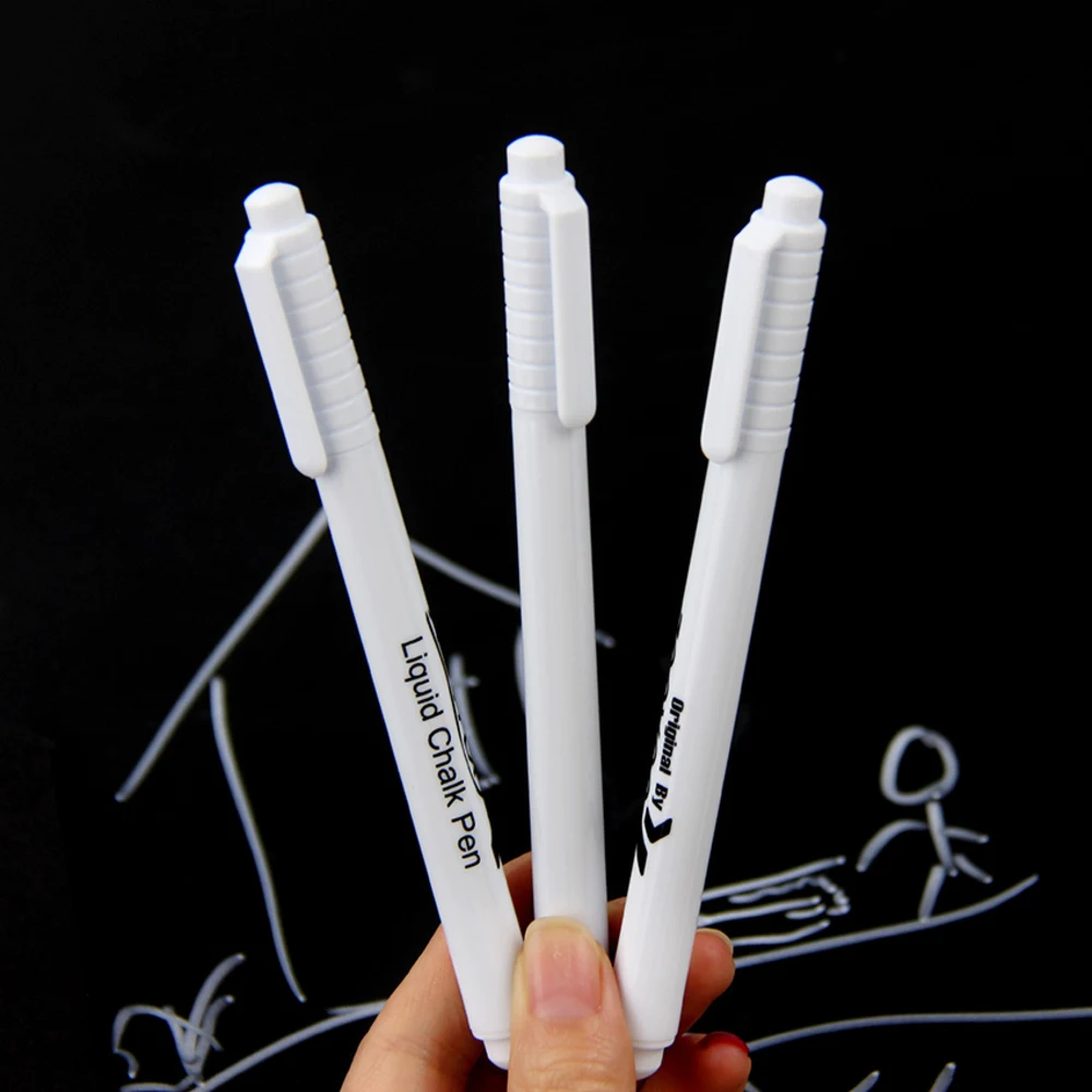 4 PCS New Arrived Erasable Pen Liquid Chalk for Easy to Write Teaching Office Dedicated Pens | Канцтовары для офиса и дома