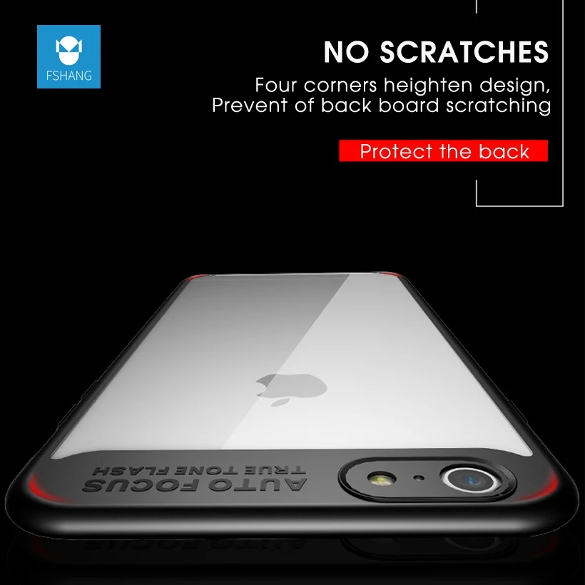 Fshang чехол для iPhone 6S Роскошные ультра тонкий HD ПК назад и ТПУ силиконовый Apple IPhone