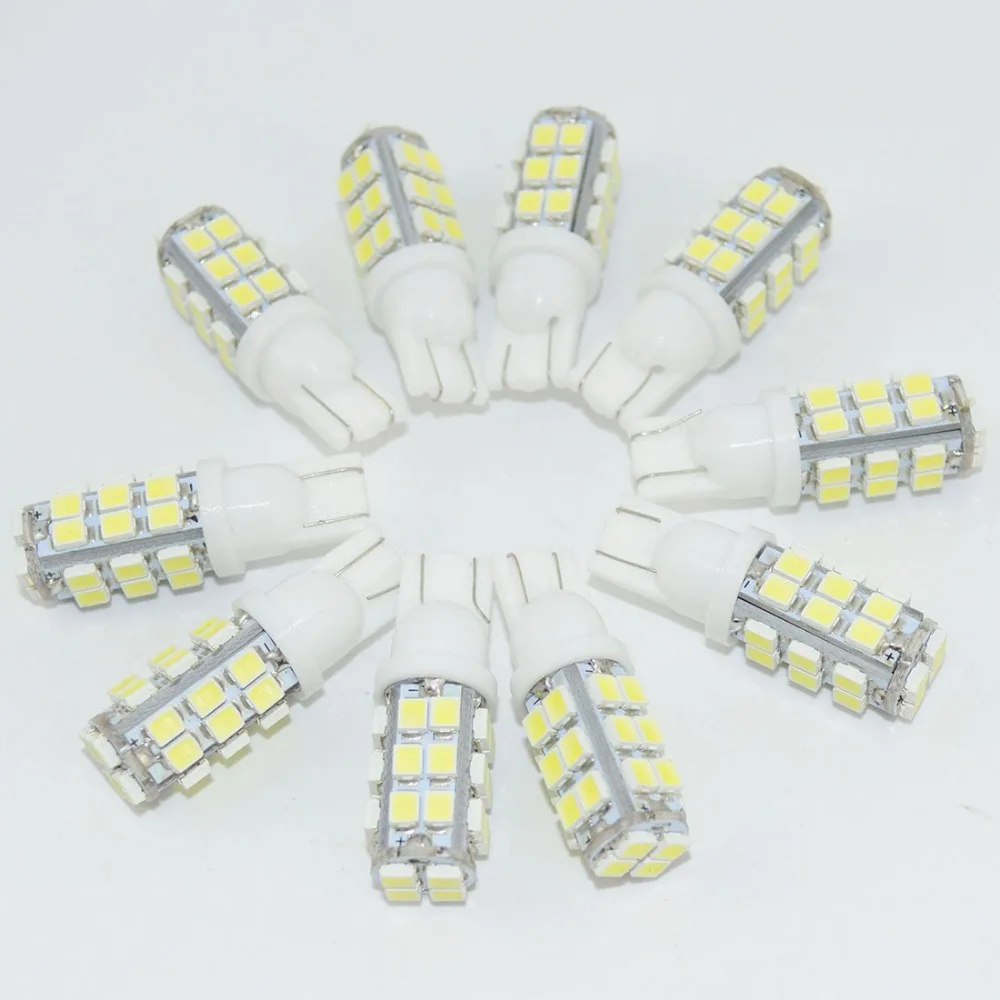10 шт Автомобильные светодиодные фары 12V T10 SMD 1210 28SMD 28 smd 1206 168 194 Светодиодные W5W