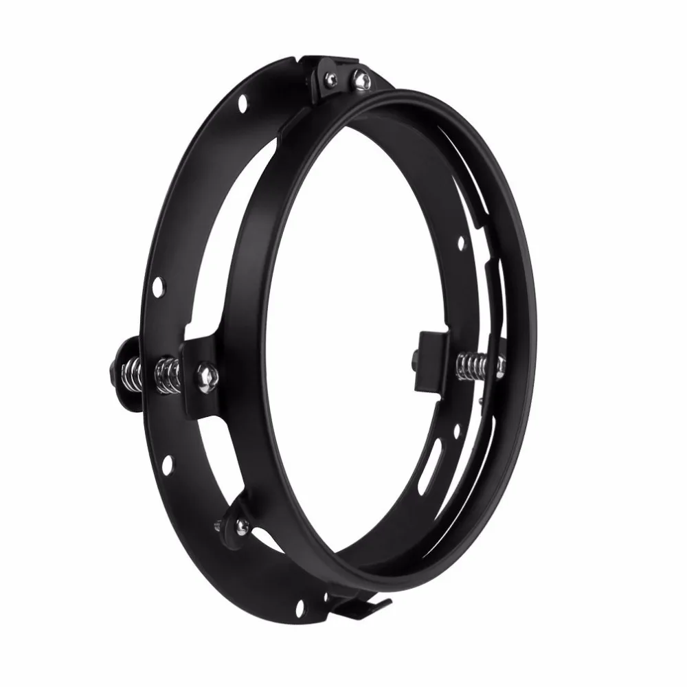 Аксессуары для мотоциклов черный 7 дюймов круглые светодиодные фары Монтажный