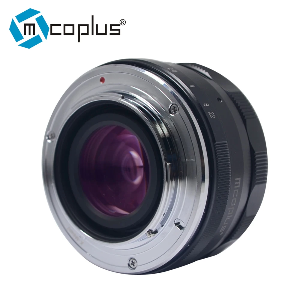 Увеличением фокусного расстояния Mcoplus 35 мм f1.6 APS-C ручной фиксированный объектив для Sony E-mount DSLR камер или для цифровой фотокамеры Fuji X-позволяет увеличить или уменьшить угол света для M4/3 крепление беззеркальных камер A6500 A6300