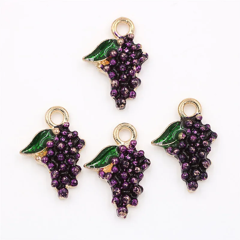 10 шт./лот фиолетовый виноград DIY аксессуары для изготовления ювелирных изделий