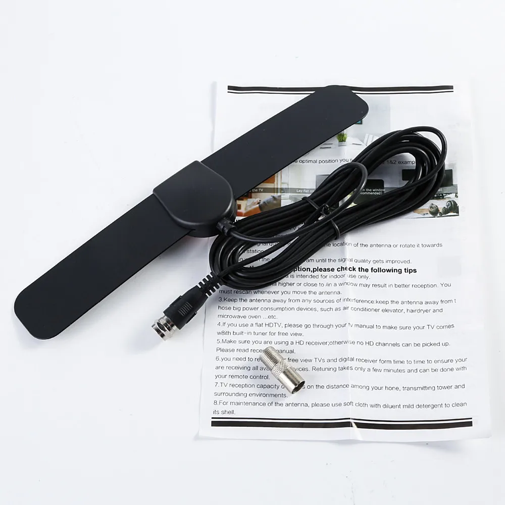 150 Mile Range Indoor Antenna TV Digital HD Skywire Digital HDTV 1080p Antenna Active HD Indoor TV Indoor TV Antenna DVB-T2 ATSC