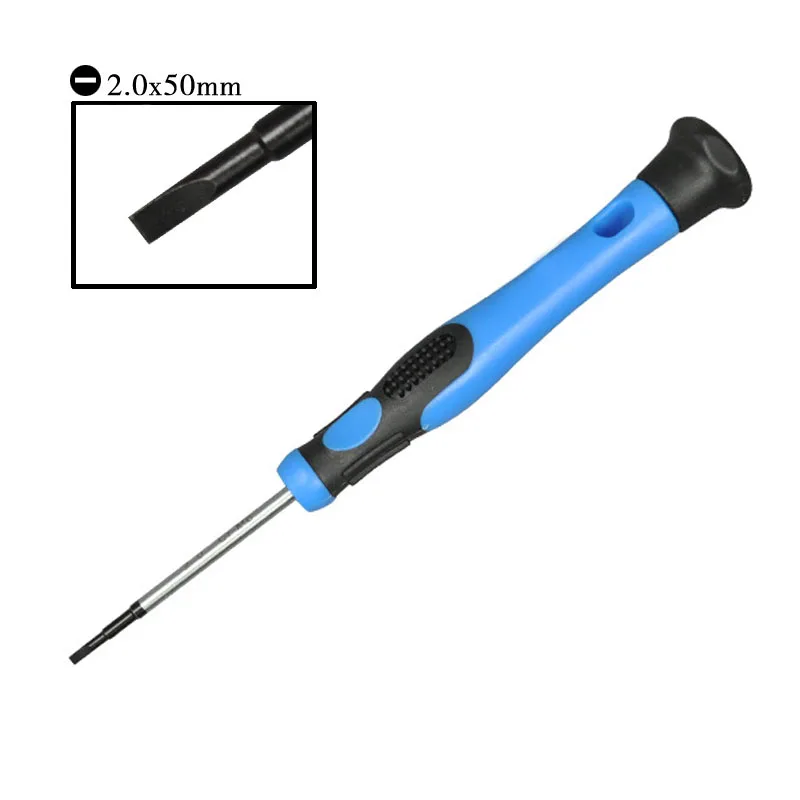 Прецизионная шлицевая отвертка 2 0 мм Резьбовая Отвертка из CRV стали инструмент с