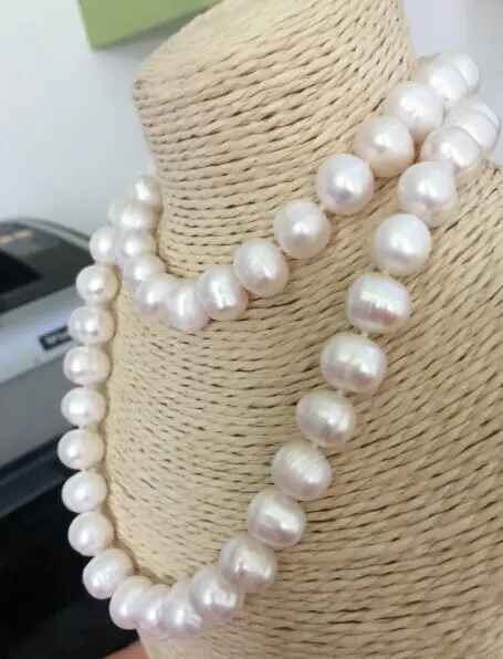 classic12-13mm south sea baroque white pearl necklace 38&quot925silver | Украшения и аксессуары
