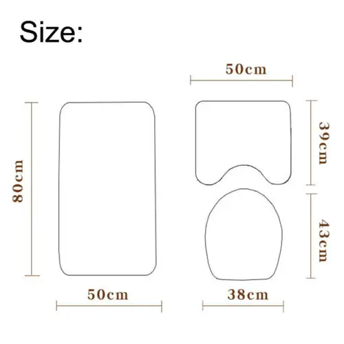3 шт./комплект нескользящие накладки на крышку унитаза|Чехлы сиденья унитаза| |