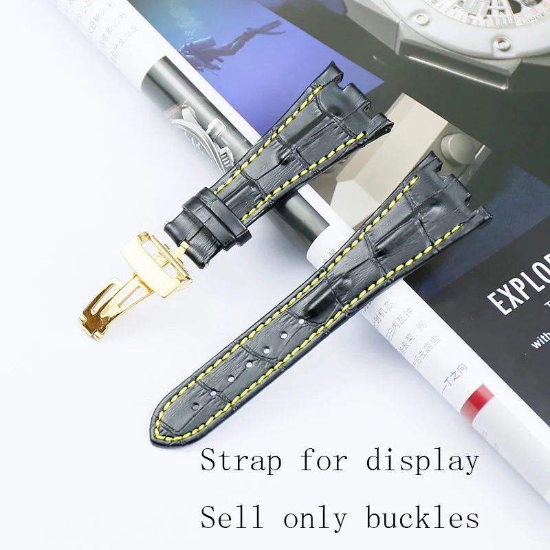 Watch accessories 18mm stainless steel buckle for AP leather strap vacuum stainless steel gold-plated buckle waterproof buckle