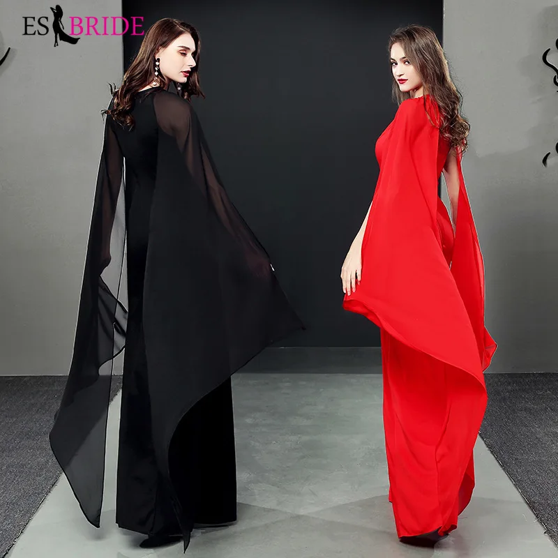 Простое Элегантное мусульманское вечернее платье без рукавов Vestidos De Fiesta De Noche, вечерние платья, вечернее платье ES1938