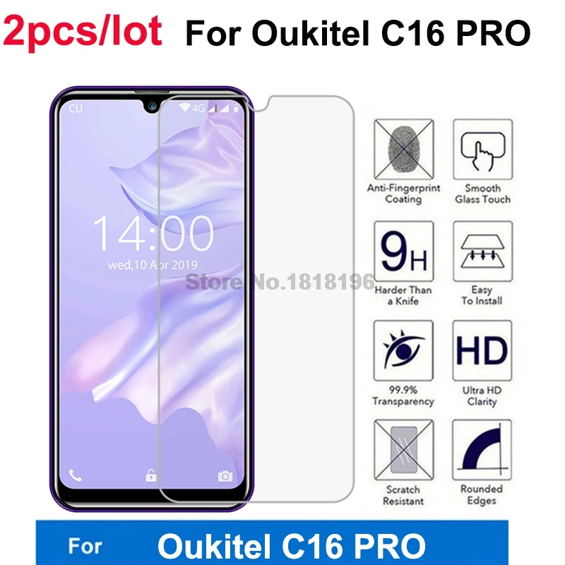 Закаленное стекло для Oukitel C16 PRO 5 71 &quotЗащитная пленка телефона Взрывозащищенная