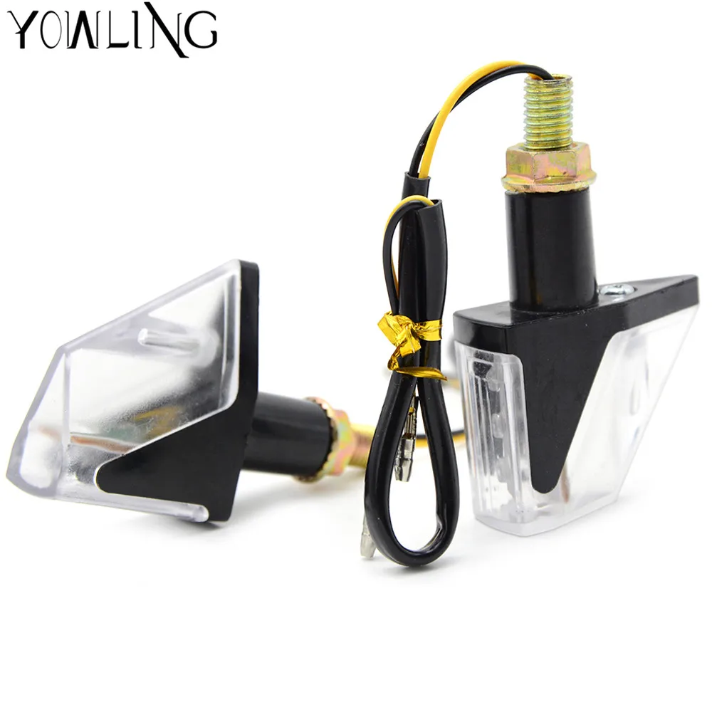 Мигающий светодиодный индикатор поворота для мотоцикла желтый указатель Yamaha Suzuki