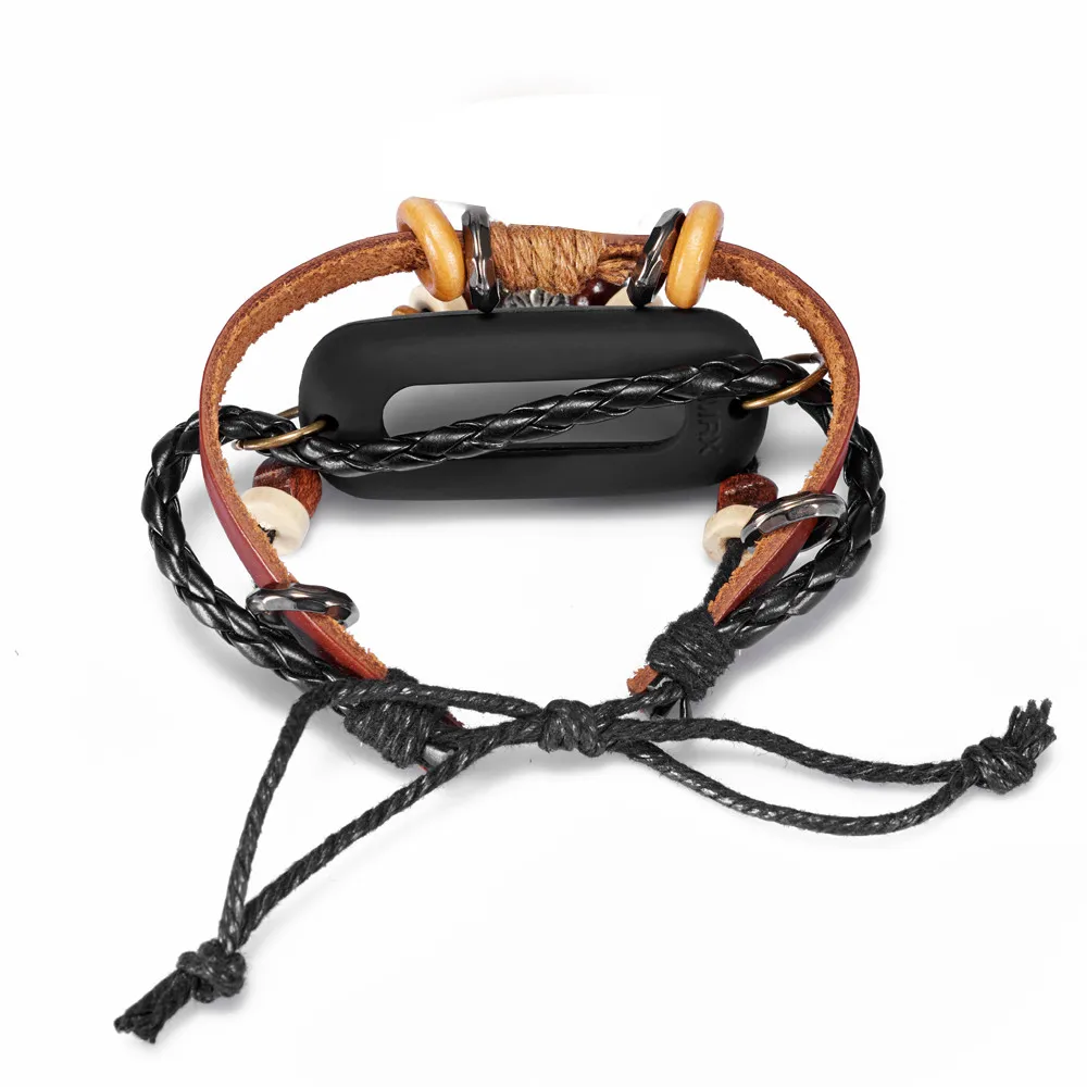 Новая лучшая цена! Модный кожаный браслет сменный ремешок для Xiaomi Mi Band 2 умный