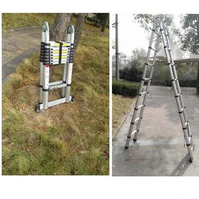Телескопическая аллюминовая лестницы с соединением 1 шт. 2 5 м + | Инструменты