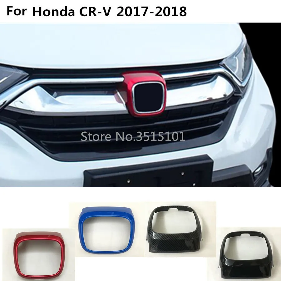 

Car Detector Trim Front Head Logo Decorative Mark Grid Grill Grille Racing 1pcs For Honda CRV CR-V 2017 2018 2019 2020