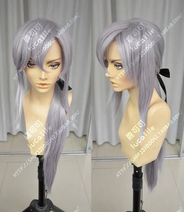 Wig Only Owari no Seraph of The End Ферид Батори 80 см длинные бледно розовато-серый термостойкий косплей костюм парик - Цвет: Wig Only