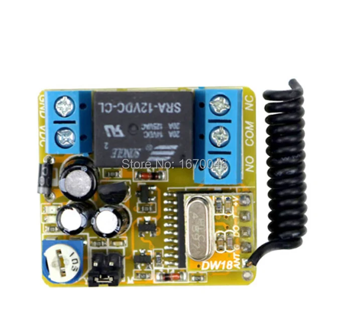 DC12V 1CH Беспроводной время задержки дистанционного Управление переключатель