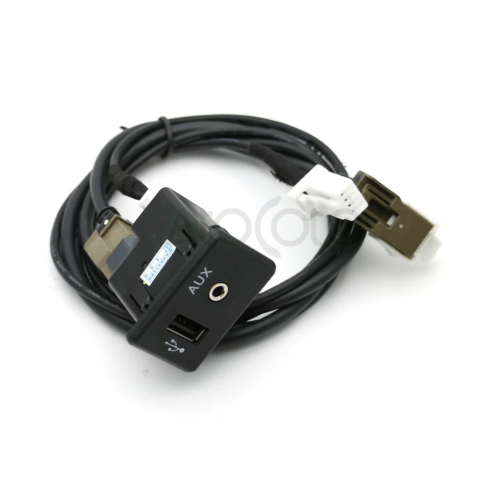AtoCoto 4 PIN AUX Mini USB кабель Разъем для Nissan Teana X-trail Rogue Qashqai радио CD Navi DA интерфейс с светильник