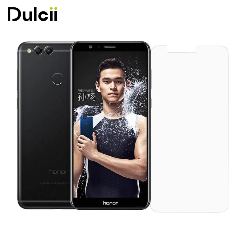 Dulcii для Huawei honor7x закаленное Стекло 0.3 mmscreen протектор Плёнки Honor 7 x дуги края |