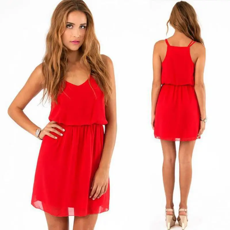 Женское шифоновое платье без рукавов NFIVE летнее пикантное бесплатная доставка 2017