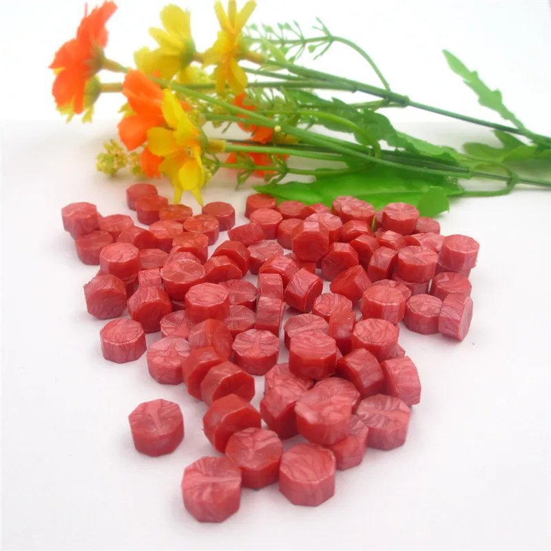 hong cheng 100 шт, одна партия, горячая распродажа, уплотнительный воск, зернистый воск, специальная штамп, посылка, уплотнительный воск, многоцветная печать, воск, бусины для планшета - Цвет: hong cheng