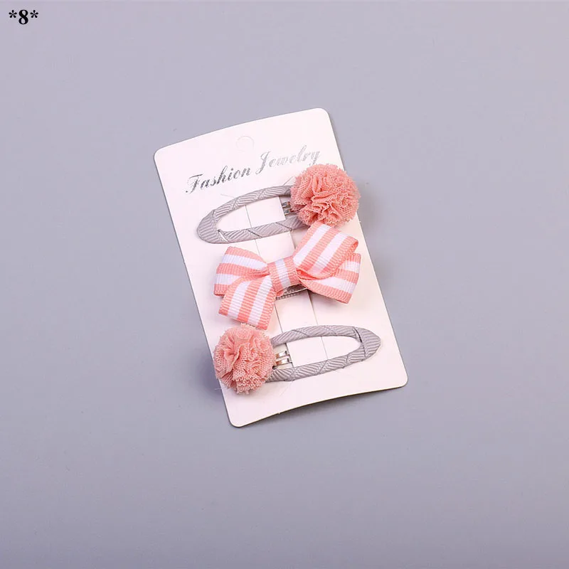 

Cute Bowknot Hair Pins Clips Set for Children Girls Lace Flower Barrettes Hairgrips Multi Candy Color Headwear Hair Accessories