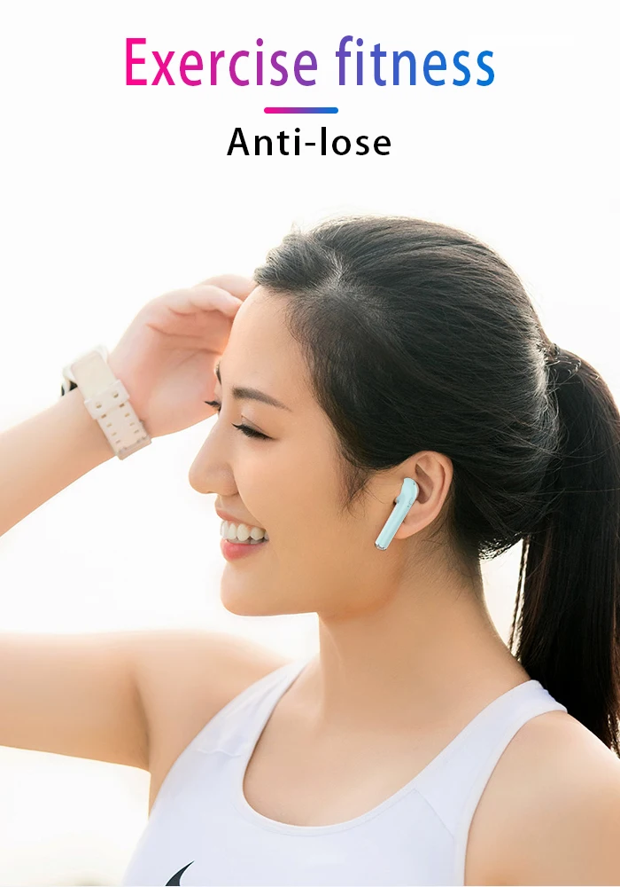 Новинка TWS Беспроводная Спортивная bluetooth-гарнитура 5,0 тип затычки для ушей bluetooth-гарнитура поддержка summon Siri относится к iphone Android