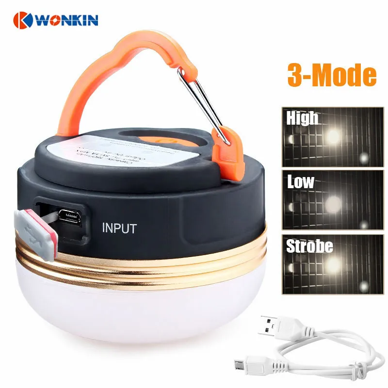 Портативные мини фонари для кемпинга 3 Вт водонепроницаемая лампа палаток