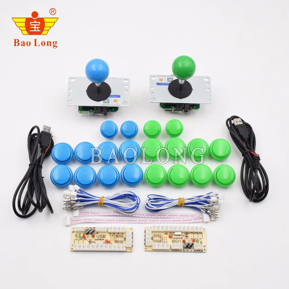 2 набора игровых автоматов DIY Запчасти для JAMMA MAME & RetroPie: usb кодер с нулевой