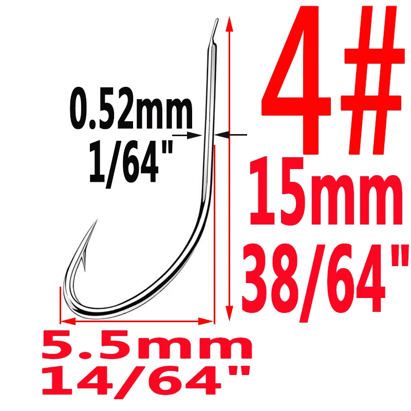 Size4 100pcs 100 шт./лот Iseama круглый крючок для ловли карпа размер 1# To14# кольцо глаз Япония рыболовный крючок крючки один крючок инструмент Pech - Цвет: Size4 100pcs